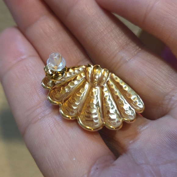 Nwt Non Tarnish Sea Shell Earrings Heaven Mayhem Inspired - Picture 6 of 6